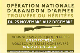 Un grand succès pour l’opération nationale d’abandon simplifié d’armes à l’État en Haute-Saône
