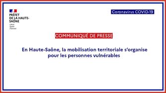 COVID-19 – En Haute-Saône, la mobilisation territoriale s’organise pour les personnes vulnérables